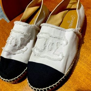 Chanel tweed espadrilles